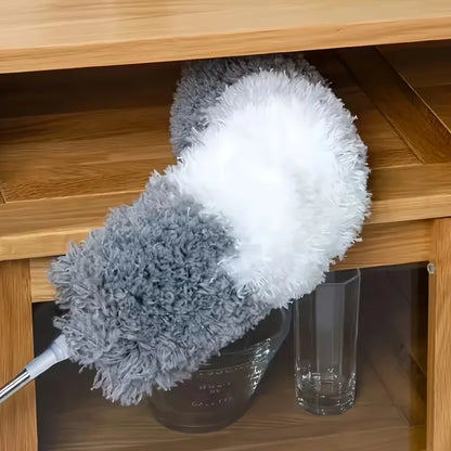 Extendable Microfiber Duster - Retractable Washable Dust Brush for Ceiling & Home Cleaning