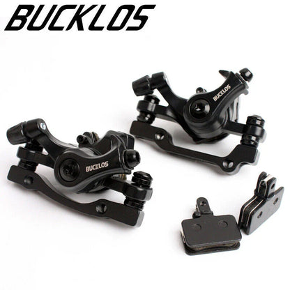 BUCKLOS 160mm Bicycle Disc Brake Caliper – Front/Rear Line Pulling, Aluminum Alloy Mechanical Brakes for MTB
