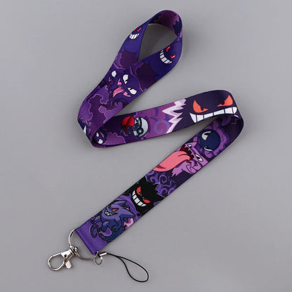 Cute Anime Lanyard – Keychain, ID Card, Passport, USB, Badge Holder & Neck Strap for Students, Cellphone Accessories