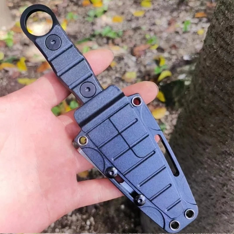 Professional D2 Steel Survival Knife - Fixed Blade EDC Camping Tool with Sheath for Outdoor Adventures