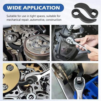 2Pcs Car Axle Removal Tool - Angle Pry Bar Adapter for 1/2 Ratchet Drive Repair