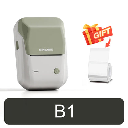 NIIMBOT B21 Portable Thermal Printer – 1500mAh Wireless Sticker Printer with Self-Adhesive Labels for Barcode, Clothing & Jewelry