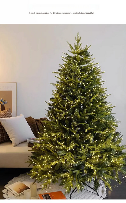 PE & PVC Mixed Christmas Tree with Lights — Large Decorative Holiday Tree for New Christmas Decor