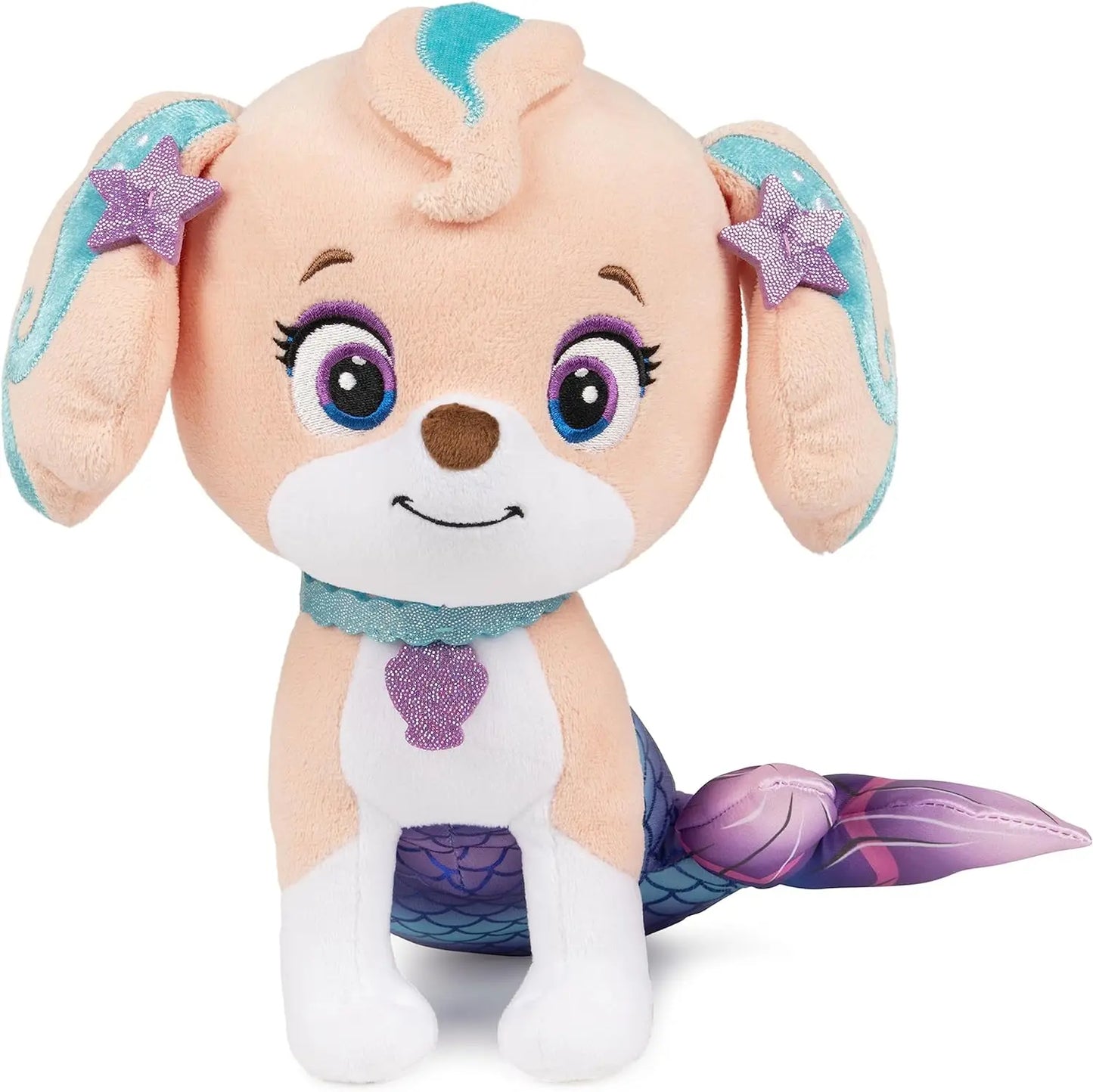 PAW Patrol Coral Plush Toy - Official Cartoon Stuffed Animal 9" Kids Birthday & Christmas Gift for Ages 2+