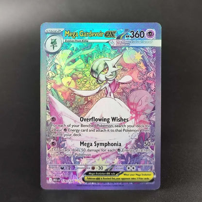 2025 Pokémon English Collection Cards Set – MEGA Dragonite, Charizard, Lucario & Gardevoir EX Anime Trading Cards Gift Toys