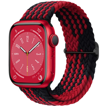Braided Solo Loop Apple Watch Band – Stretch Nylon Bracelet Strap for Series SE, 6–11 & Ultra 2 (40mm–49mm) Adjustable Correa