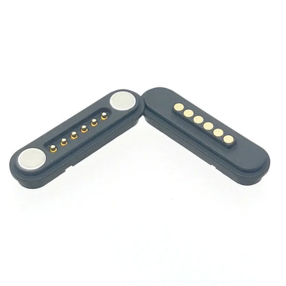 DC 12V 3A Waterproof Magnetic Pogo Pin Connector - 2-6 Pin Spring Loaded Male Female DC Power Socket