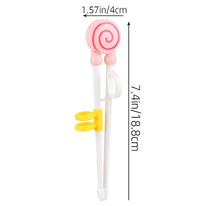 Cartoon Animal Training Chopsticks - Reusable Kids Learning Chopsticks for Baby Self-Feeding