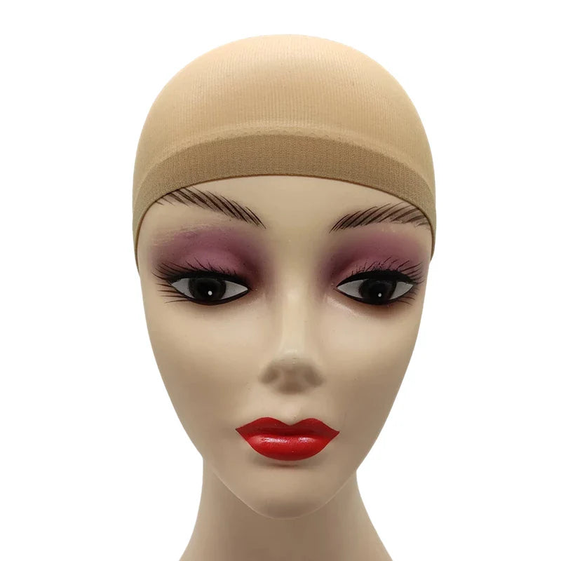 2PCS Stretch Mesh Wig Caps – Black & Brown Stocking Wig Cap for Weave, Hair Nets for Making Wigs