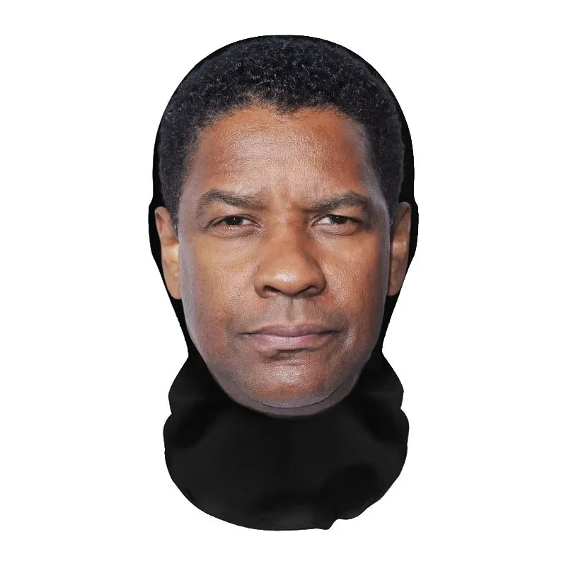 3D Printed Realistic Face Mask - Stretch Mesh Full Head Cosplay Balaclava for Role Play & Hip Hop Costume