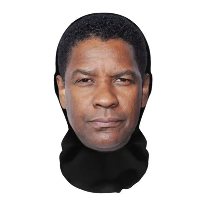 3D Realistic Face Mask - Celebrity Style Full Face Stretch Mesh Cosplay Balaclava for Role Play, Hip Hop & Costume Events