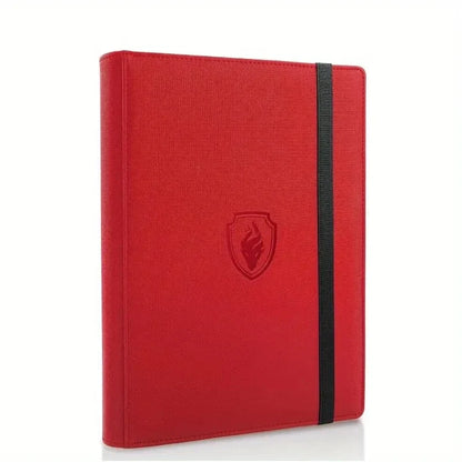 9-Pocket Card Binder – 360 Trading Card Holder Book with Premium PU Cover, Zip Binder for Cards, Durable Side Loading