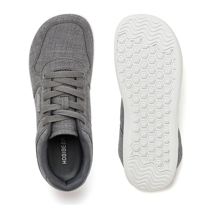 HOBIBEAR Unisex Barefoot Shoes – Lightweight Minimalist Walking Sneakers for Men & Women, Lace-Up Outdoor Running Shoes