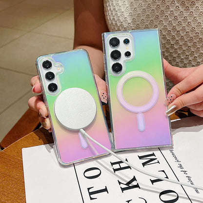 Gradient Rainbow Magnetic MagSafe Case for Samsung Galaxy S26/S25/S24/S23/S22/S21 Series & A56/A55/A54