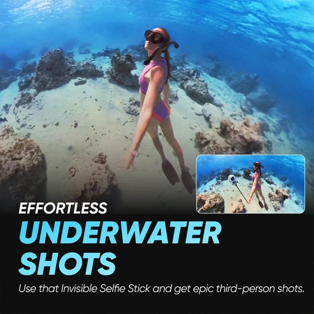 Invisible Dive Case for Insta360 X3 – Waterproof 50M Diving Protector Shell for Insta360 X3 Accessories (2023)