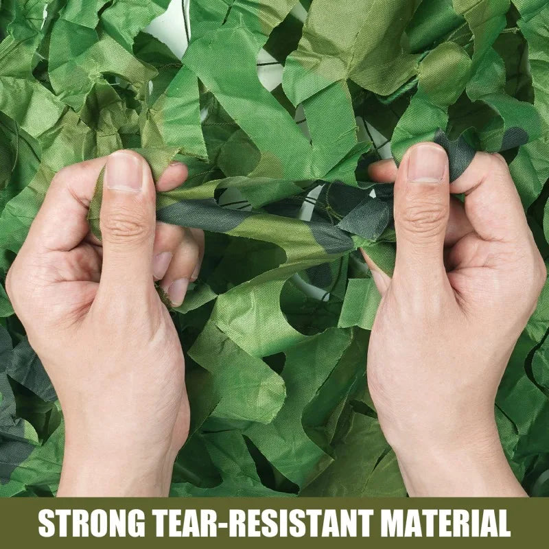 Camouflage Hunting Net - Outdoor Shade Mesh for Car Tent Awning, Sun Protection & Forest Concealment