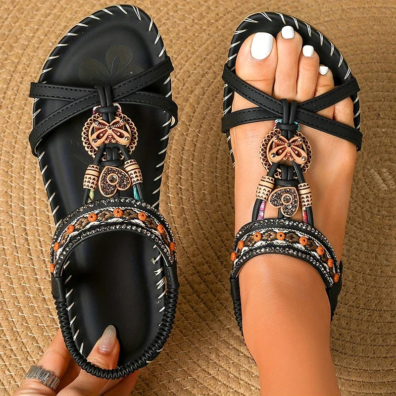 Women’s Summer Casual Sandals - Comfortable Walking Beach Shoes Outdoor Party Footwear for Ladies