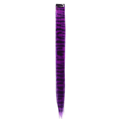 Colorful Feather Hair Extension - Clip-In Synthetic Hairpiece for Women Cosplay Y2K Style