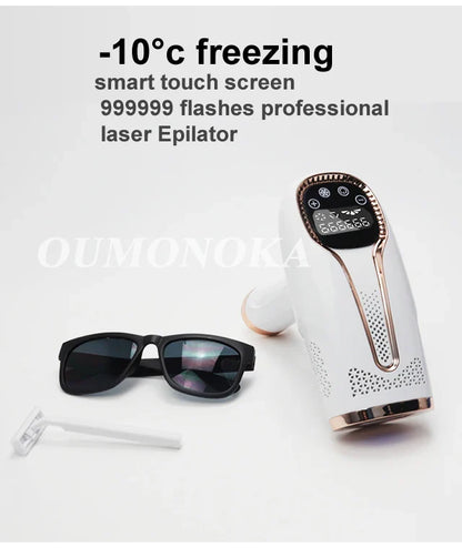 Body Bikini IPL Hair Removal Device – 999,999 Flashes, Permanent Painless Laser Epilator for Women, Home Use