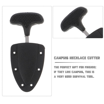 Multifunctional Camping Necklace Knife - Portable Outdoor Survival Cutter (1 or 2 Pieces)