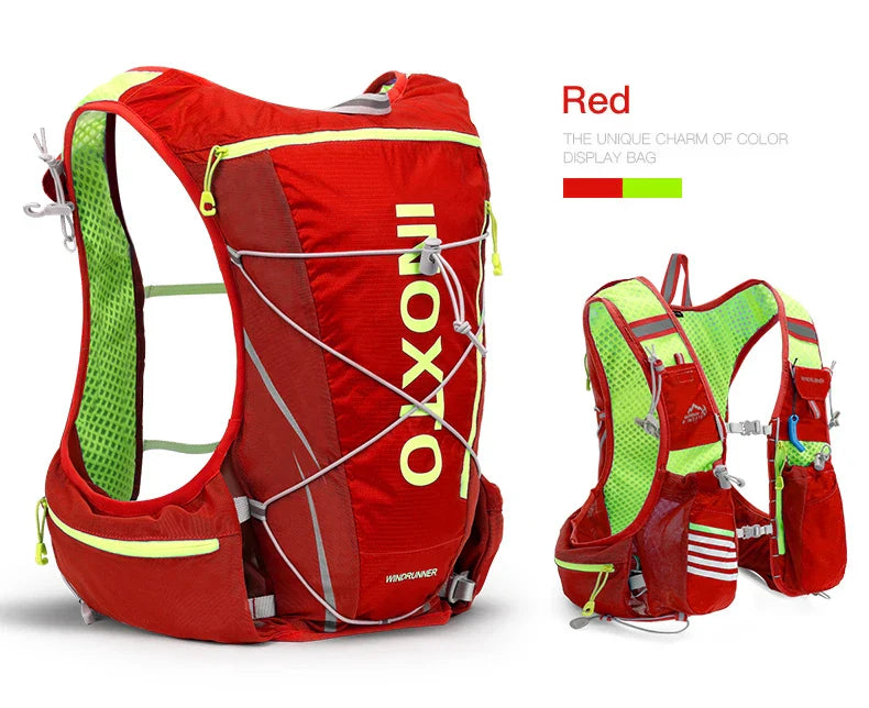 8L Running & Cycling Hydration Vest Backpack — Hiking & Marathon Water Pack with 1.5L Bladder and 500ml Bottle
