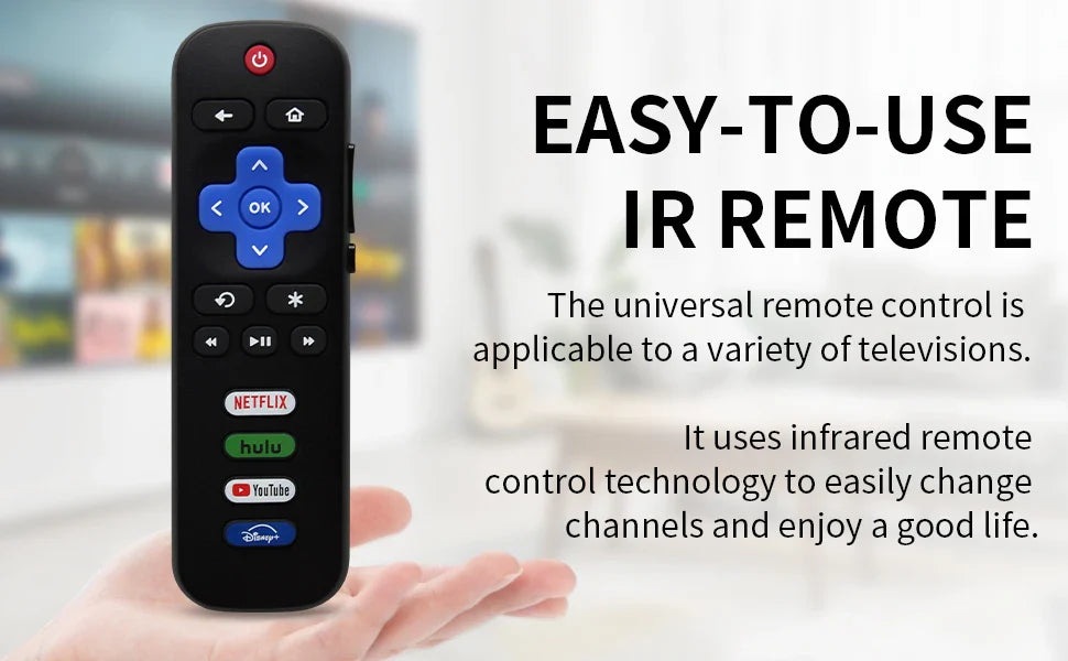RC280A Replacement Remote for Roku TV, Compatible with TCL, Hisense, Onn, and Philips (Not for Stick or Box)