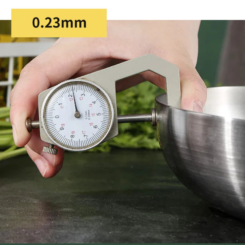 304 Stainless Steel Non-Stick Frying Pan - Uncoated Steak Cookware for Gas Stove and Induction Cooker