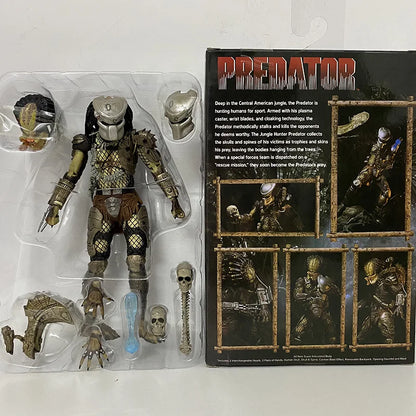 NECA Jungle Hunter Predator Action Figure — Movable Alien Collectible Model Toy for Kids and Fans