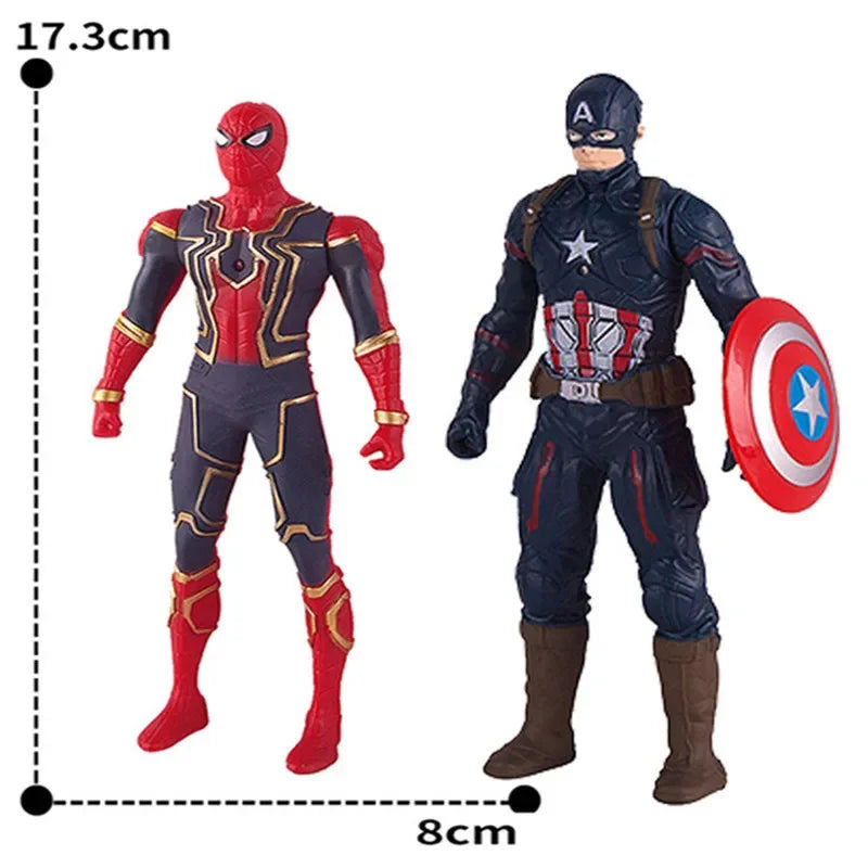 17cm Spider-Man Action Figure - Luminous Marvel-Inspired Anime Model Toy & Display Gift