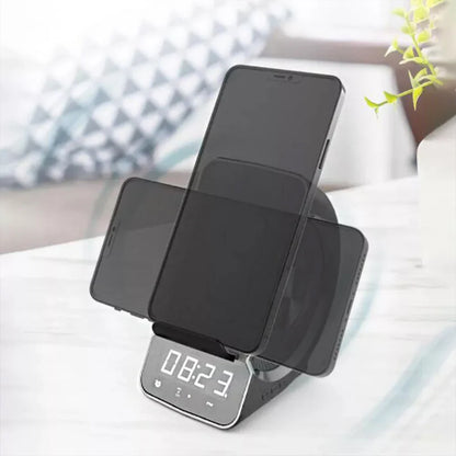 3-in-1 Wireless Bluetooth Speaker with LED Display, Alarm Clock & Fast Charging – Portable Outdoor Speaker
