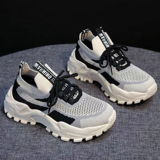 2024 Fashionable Women's Running Shoes – Korean-Style Breathable & Lightweight Sports Shoes for Ladies