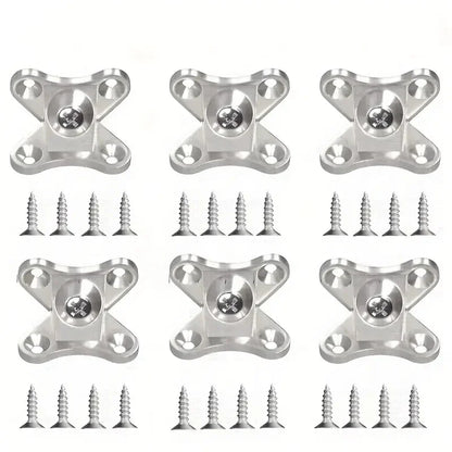 Zinc Alloy Butterfly Corner Brackets - Removable Plank Connectors with Screws