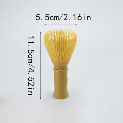 Matcha Plastic Tea Whisk Set - Food Grade Matcha Chasen with Whisk Stand for Easy Tea Preparation