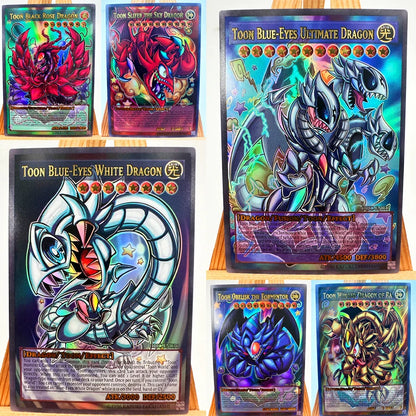 18PCS Blue-Eyes Ultimate Dragon Yu-Gi-Oh! Card Set – English Anime Collectible Game Hobby Cards