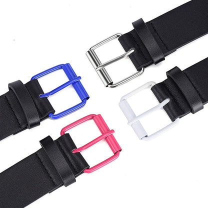 Personalized Checkerboard PU Leather Belt – 107CM Unisex Rivet Punk Hip-Hop Fashion Accessory