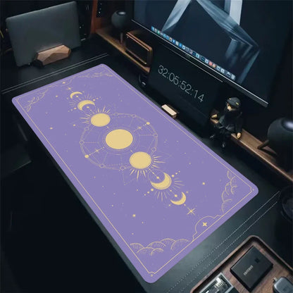 Magic Tarot Card Mouse Pad - Colorful Astrology HD Printed Waterproof Large Desk Mat for PC Keyboard Office Setup