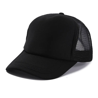 Custom Logo Mesh Trucker Cap - 5 Panel Snapback Baseball Hat for Men & Women Summer Sports Sun Hat