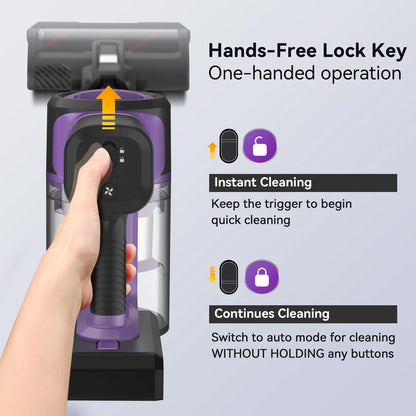 INSE S10 Cordless Vacuum Cleaner - 6 in 1 Stick Vacuum, 30KPa 350W Suction, Up to 50 Min Runtime, Rechargeable