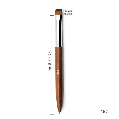 French Nail Art Drawing Brush - Versatile Flower Design Manicure Pen with Sandalwood Handle for Nail Art & Detailing