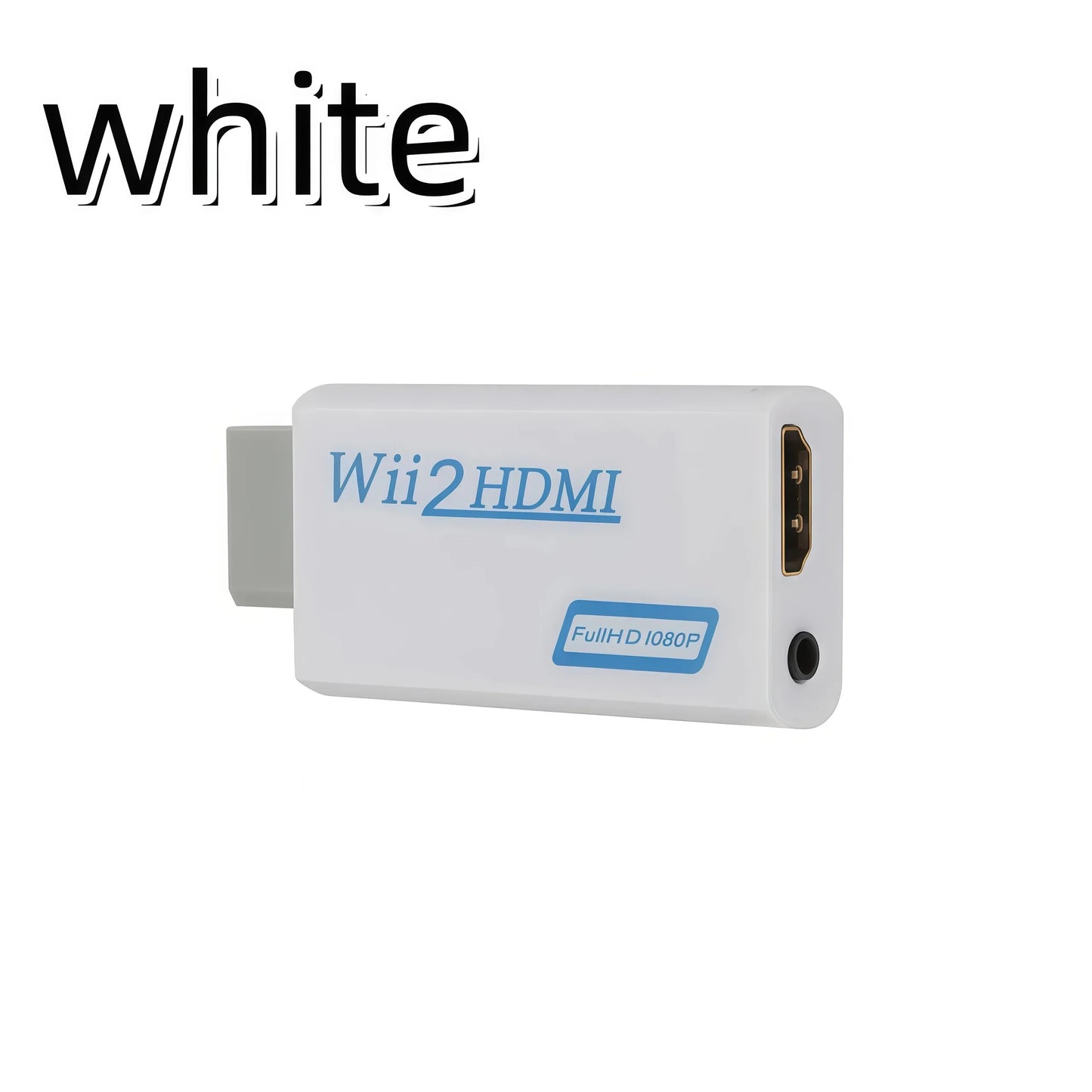 Wii HDMI Converter Adapter - 1080P Upscaling Video Converter with Audio Jack for Nintendo Wii Console