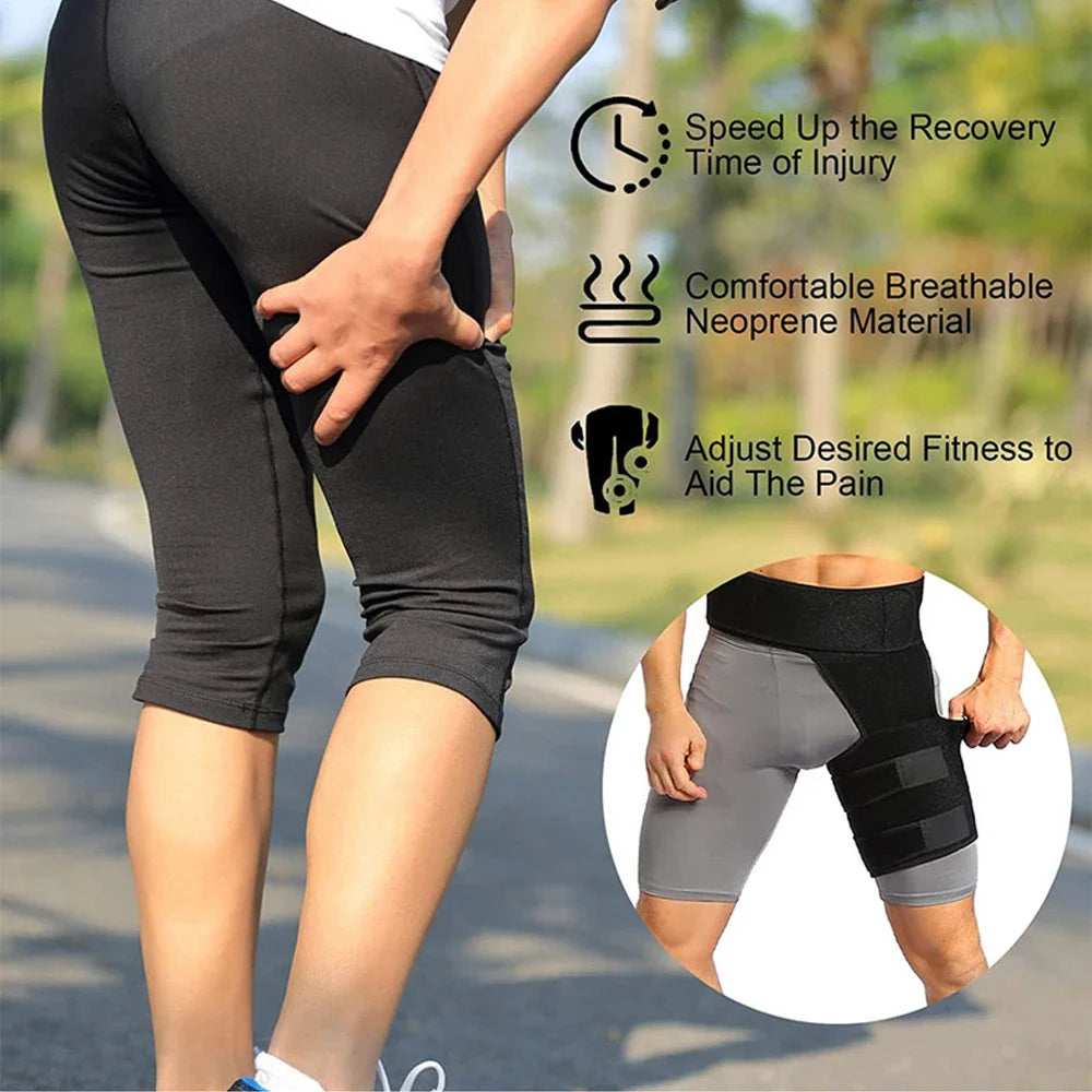 Tcare Sciatica Nerve Pain Relief Brace – Thigh Compression Wrap for Hip Joints, Arthritis & Groin Support