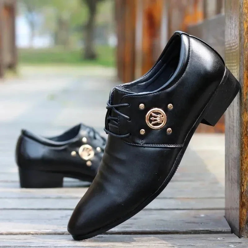 Men’s Italian Leather Dress Shoes - Colorful Business, Party & Wedding Formal Shoes for Summer