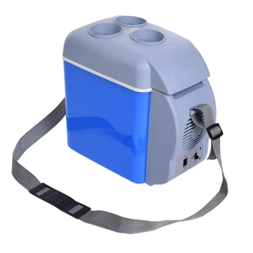 12V 6L Portable Car Freezer - Mini Auto Refrigerator Cooler for Outdoor Travel & Road Trips