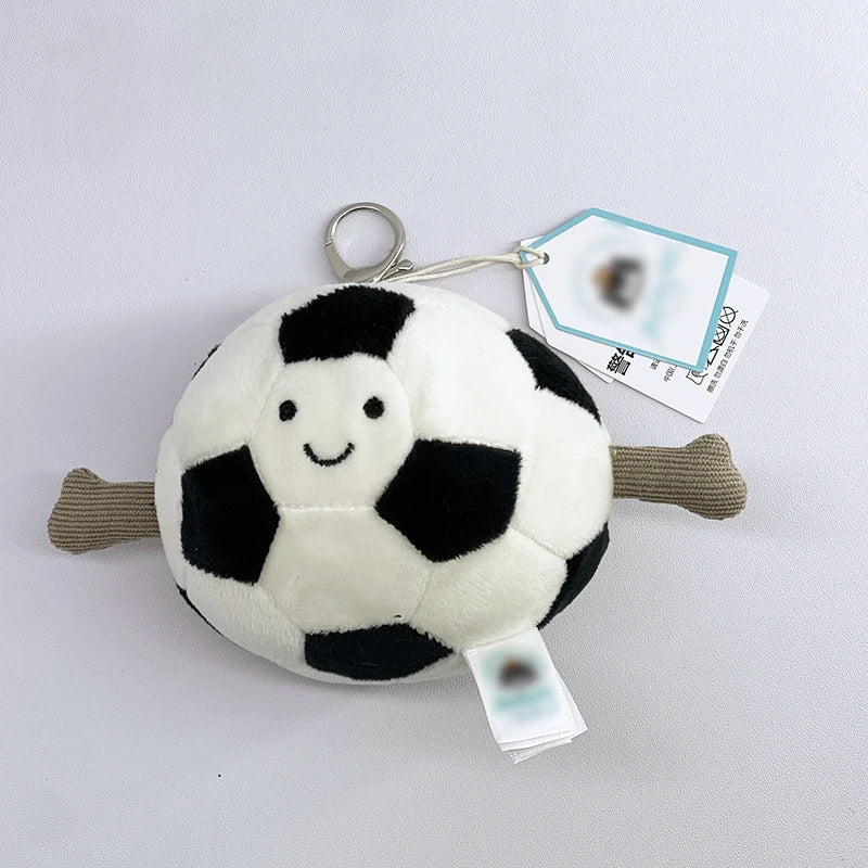 Cute Golf Ball Plush Keychain - Grape Jellyfish Hippo Elephant Bag Charm Mini Plush Toy Collection
