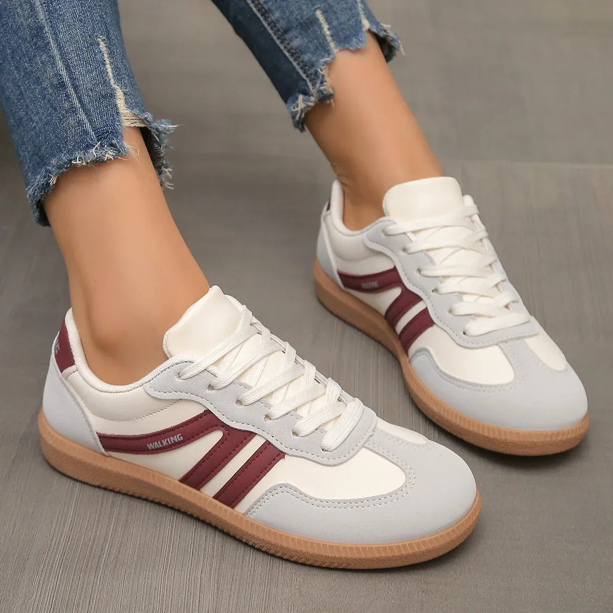Women’s 2025 Spring Sneakers – Luxury Flat Slip-On Loafers, Comfortable Soft Lightweight Outdoor Shoes for Women