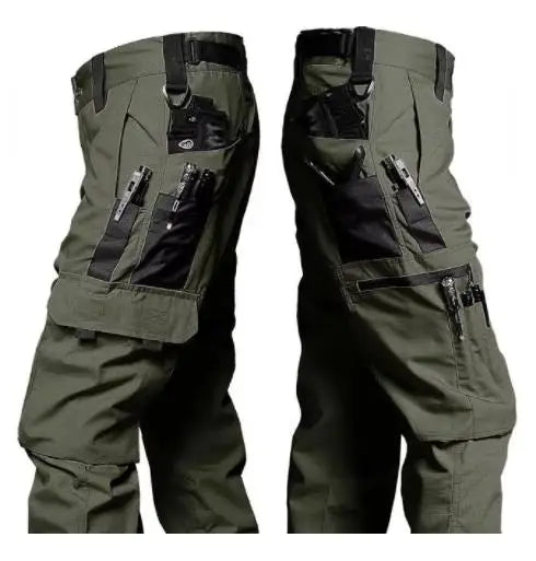 Wear Resistant Tactical Cargo Pants - Multi Pocket Outdoor Work Trousers for Men Spring Autumn Casual Jogger Style