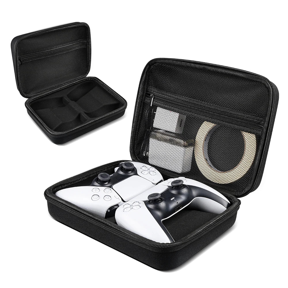 Portable Shockproof Carrying Case for PS5/PS4/PS3/Xbox Controllers – Travel Storage Handbag for Gaming Accessories