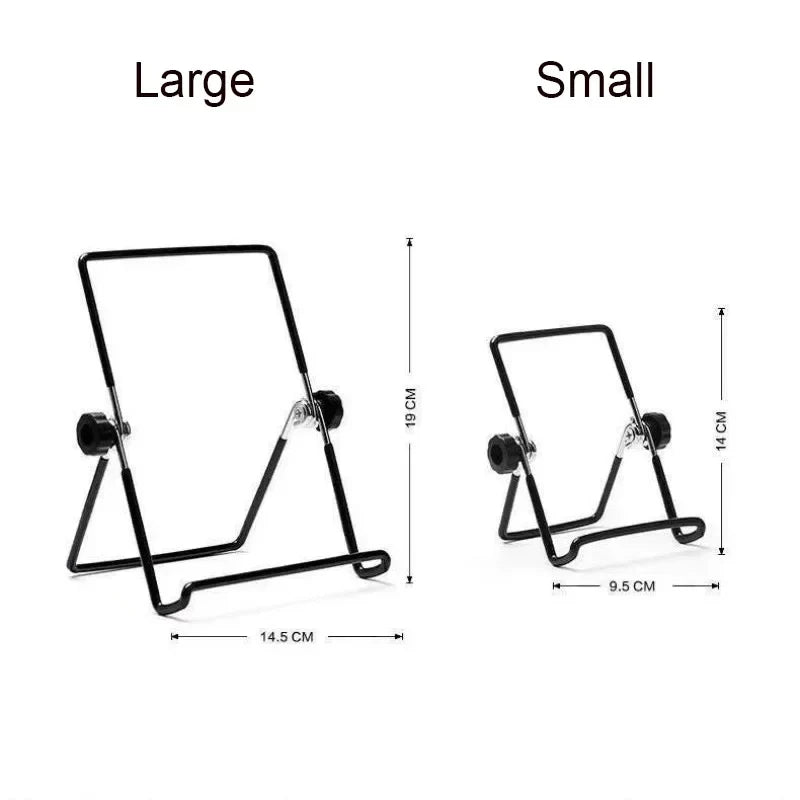 Portable Metal Tablet and Phone Stand - Foldable Desk Mount, Flexible for iPad, iPhone, Samsung, Huawei - Universal for Work, Home and Travel