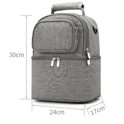 Folding Large-Capacity Breast Milk Storage Backpack – Portable Crib Bed, Mommy Outing Bag with Insulation for Baby
