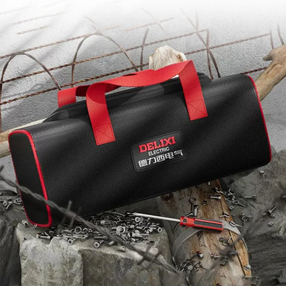 DELIXI ELECTRIC Tool Bag - Portable Oxford Cloth Organizer for Electricians, Carpenters & Home Repairs